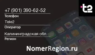 Кто звонил с 9013906252 - регион и оператор